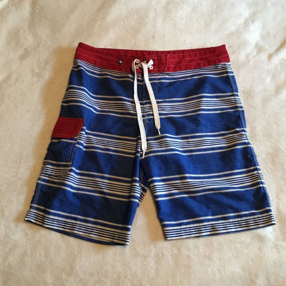Sperry Board Shorts Top-Sider Size 32 Men's Multicolor Striped Swim Trunks